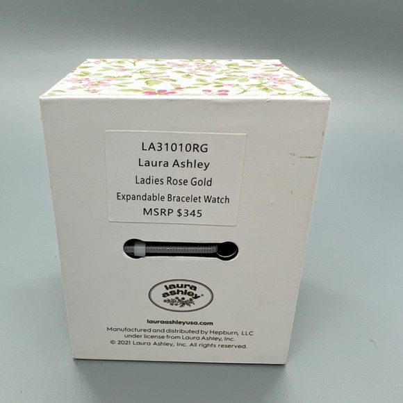 Laura Ashley Rose Gold Color Expandable Bracelet Watch main image 4